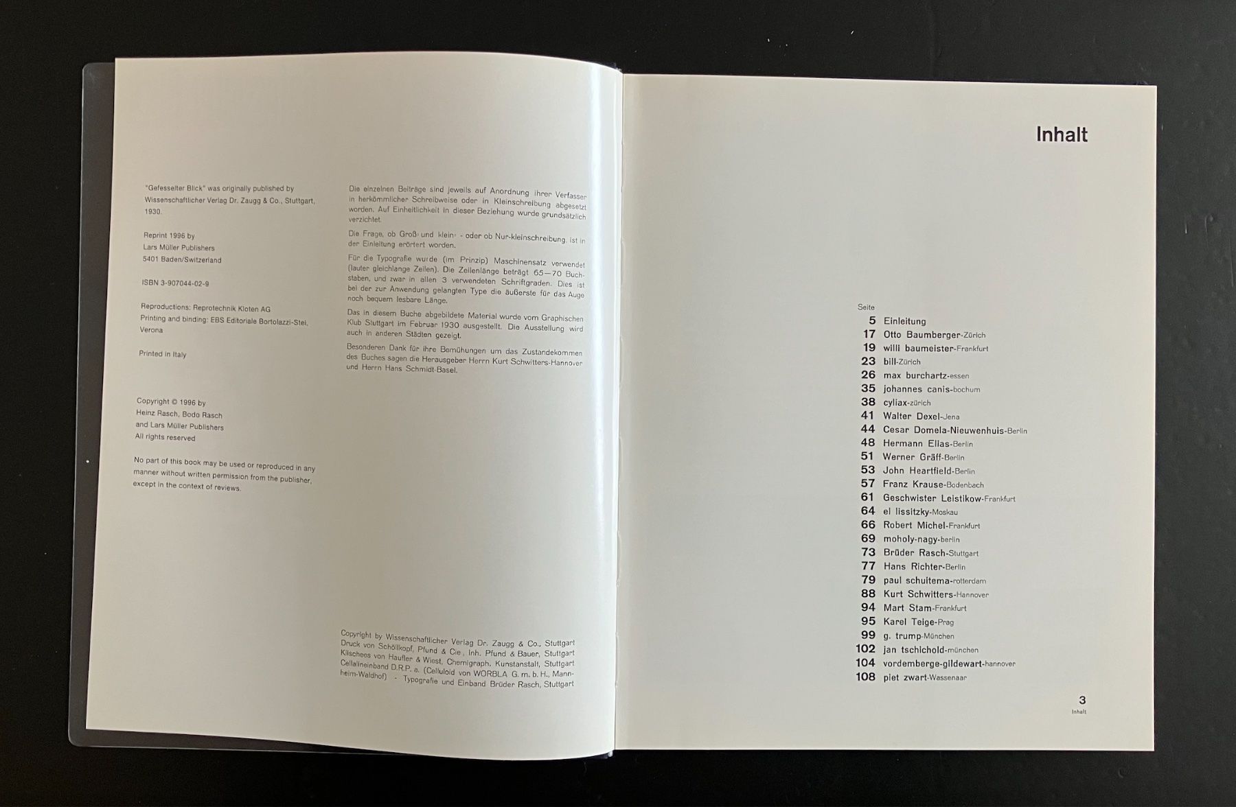 Libri: max bill . jan tschichold . willi baumeister ... lars müller – Usato da Basel venduto da cosmos.books 1