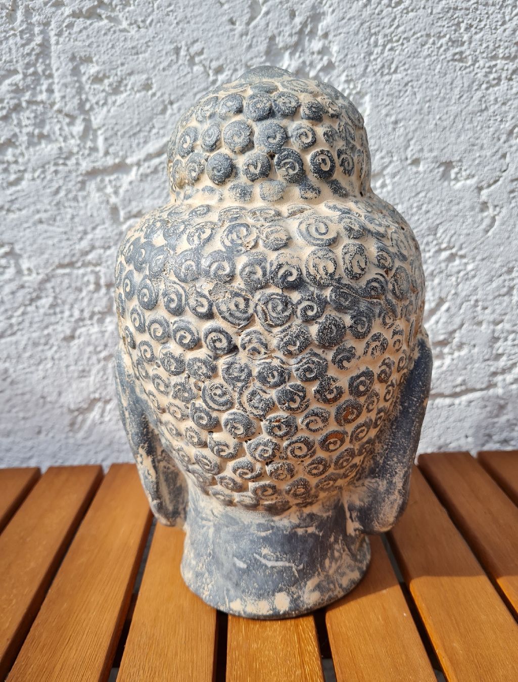Tutte le decorazioni: Buddha Kopf, aus Ton, für den Garten oder Balkon – Usato da Maur venduto da Tashi010 3