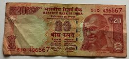 Indien 20 Rupees 2018
