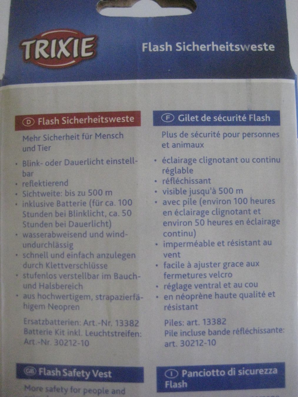 Trixie Abbigliamento: HUNDE  SCHUTZWESTE – Nuovo (secondo la descrizione) da Uster venduto da flocke1 3
