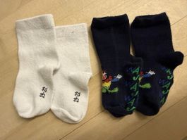2 Paar Kindersocken Grösse 19-22, Clown Motiv, Top!
