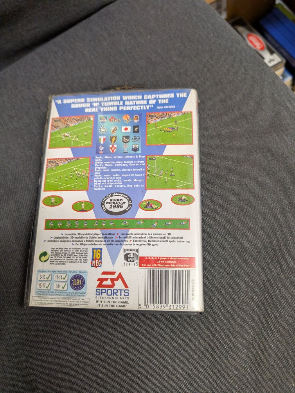 Giochi: Rugby world cup 1995 Sega Mega Drive – Usato da Giubiasco venduto da Ticinerd 1