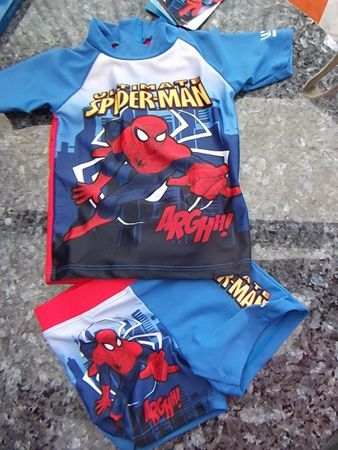 UVP Badeanzug Sonnenschutz Neu Knaben 86 Spiderman