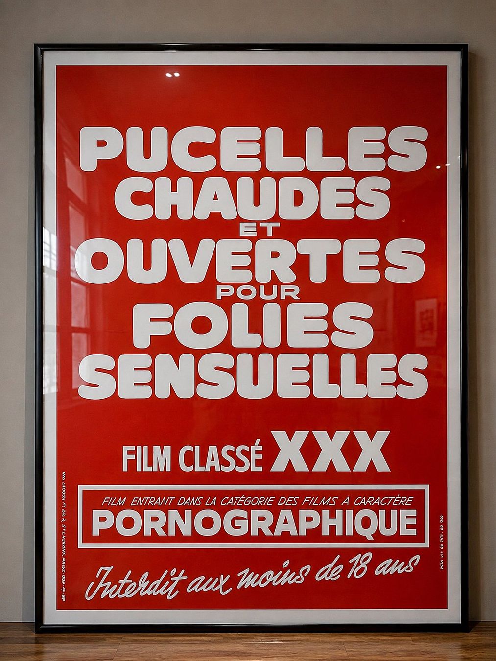 Poster & Bilder: Grande affiche typographique vintage – Gebraucht aus Montreux von LeVintage33