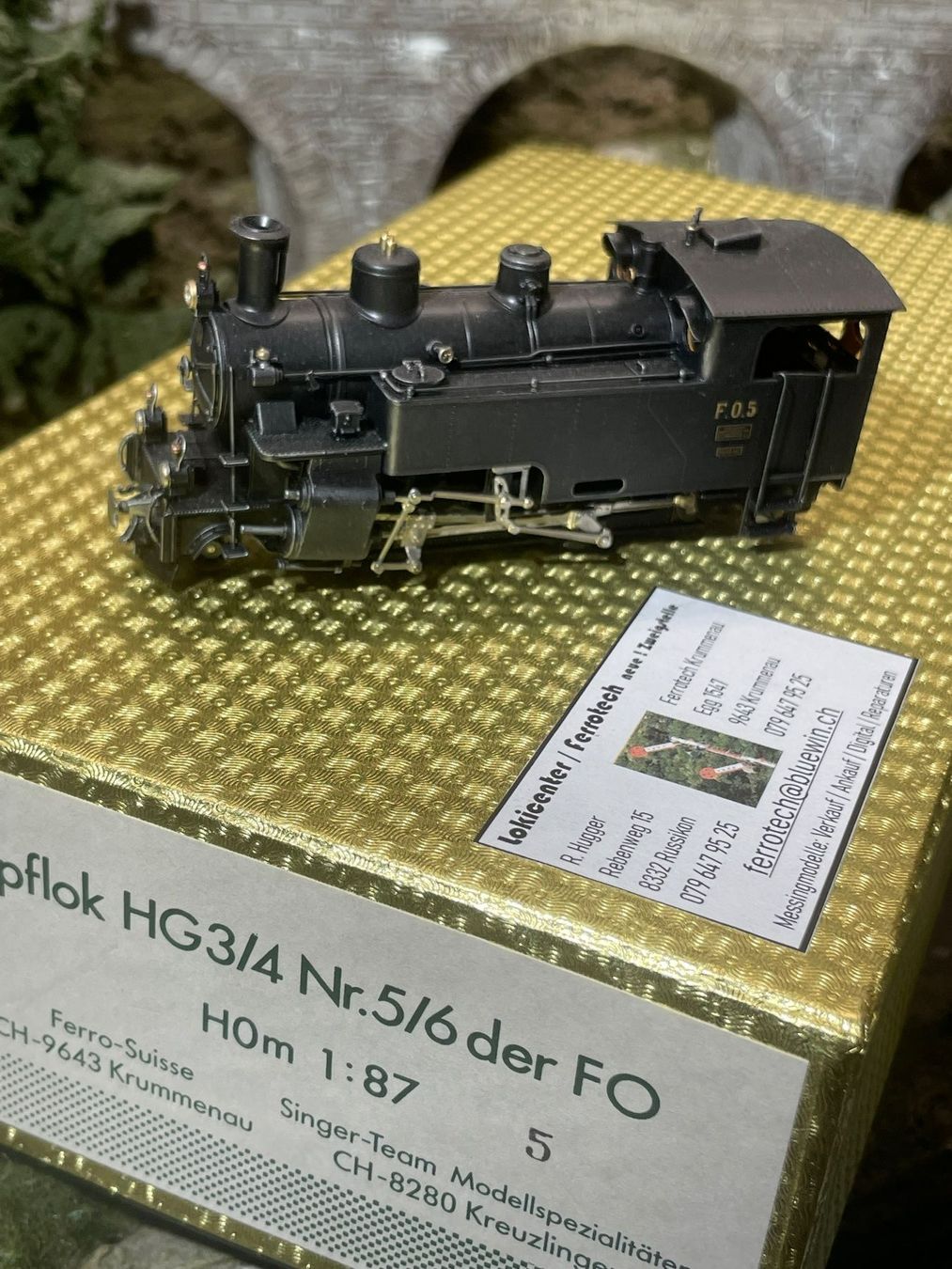 Ferro-suisse Modellini di ferrovie: Ferro Suisse,HG 3/4, FO, No: 5 – Nuovo (secondo la descrizione) da Krummenau venduto da ferrotech 2