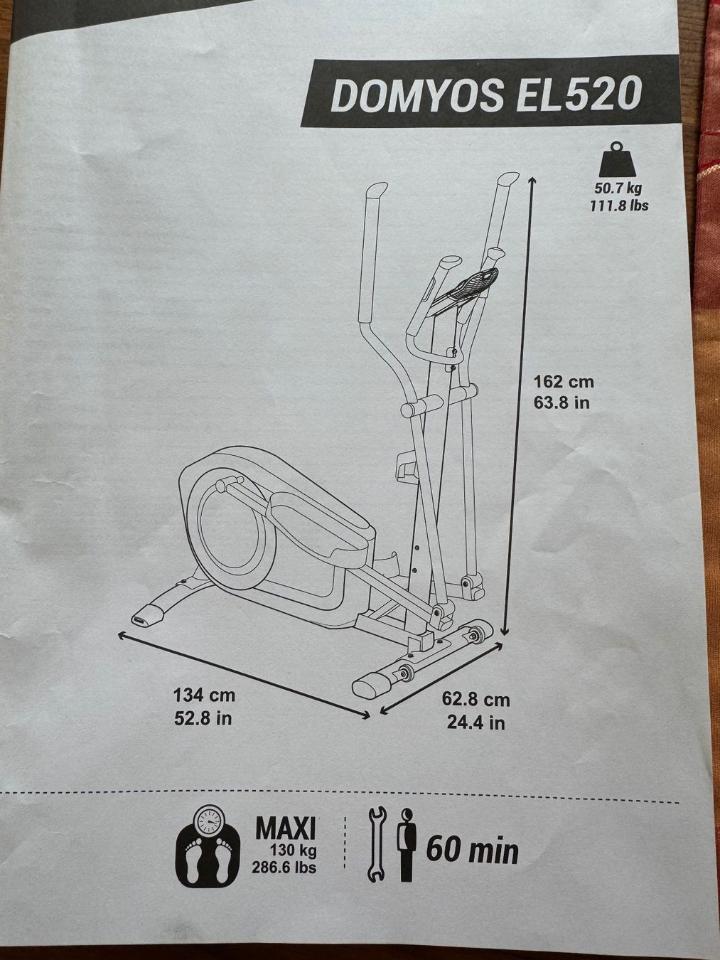 Decathlon Vélos d'appartement: Crosstrainer / Stepper Domyos EL520 – Neuf (Voir description) à Schafisheim par ott_5gkh 4
