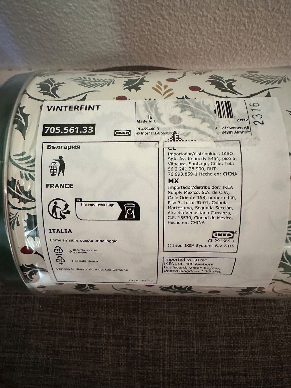 Ikea Sonstige Dekorationen & Accessoires: Boîte de Noël Vinterfint IKEA, Neuf, scellée – Neu und originalverpackt aus Peseux von GSM757805 3