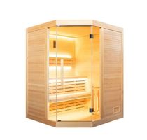 Sauna traditionnel Sense Angulaire 3 places LED