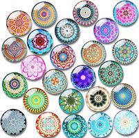 24er Set Kühlschrankmagnete – Mandala Design