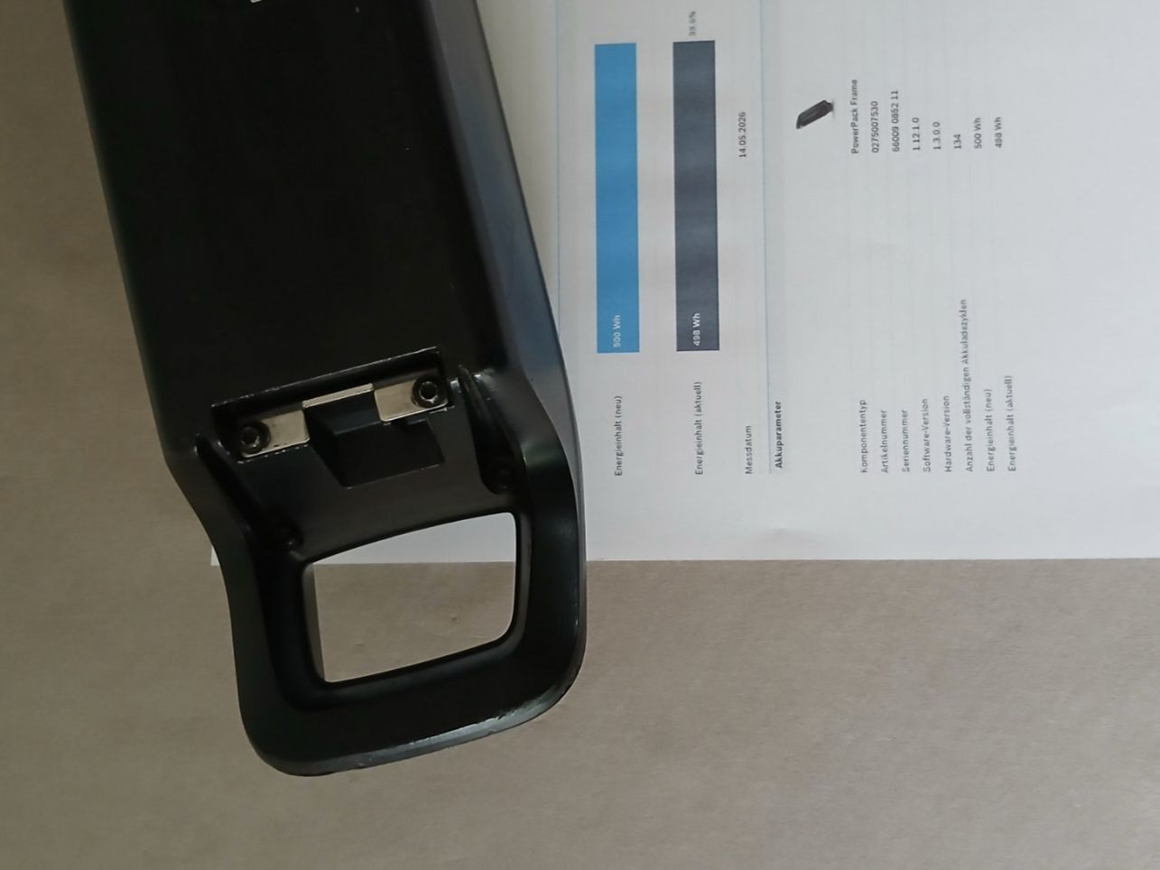 Bosch Batterie: Powerpack 500 Akku - 498Wh 99.6% mit Bosch Messbericht – Usato da Winterthur venduto da .-thx-. 5