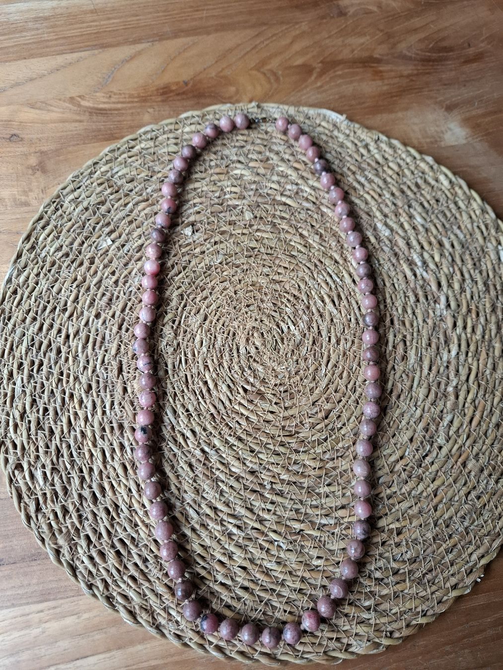 Catenine: Collier en pierres Rhodonite – Usato da Biel/Bienne venduto da Lionne72 3