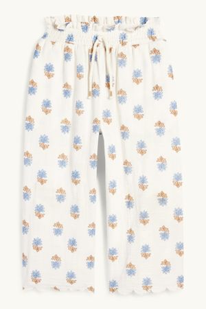 NEU mit Etikett! Mädchen Stoffhose mit Blumenmuster, Gr. 116