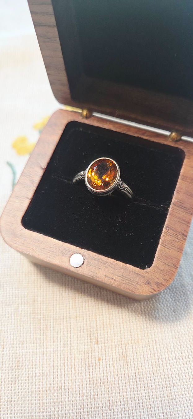 Anelli: NEW - S925 Citrine Ring (Adjustable) – Nuovo (secondo la descrizione) da Zürich venduto da cin_wcf6 4