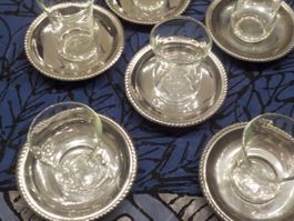 5 Türkische Teagläser mit Untersatz (2)