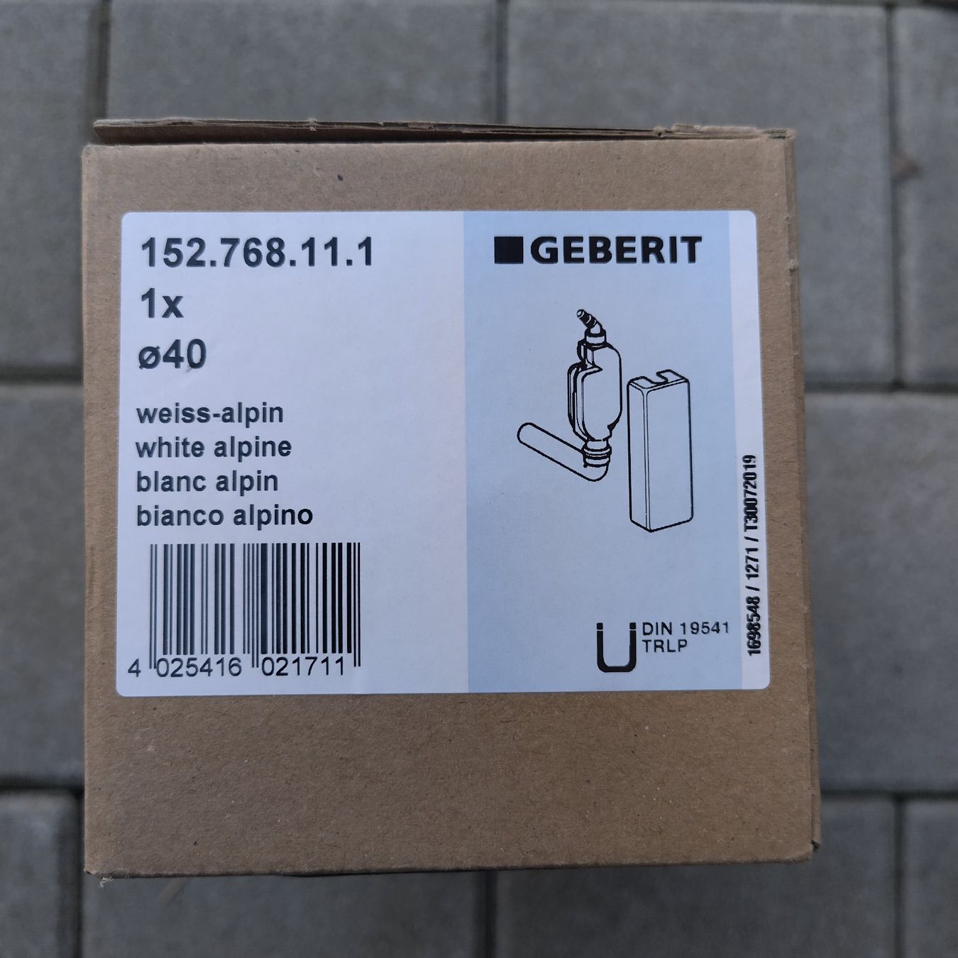 Portasapone: Geberit Aufputz Siphon – Nuovo e nell'imballaggio originale da Herisau venduto da Ea83