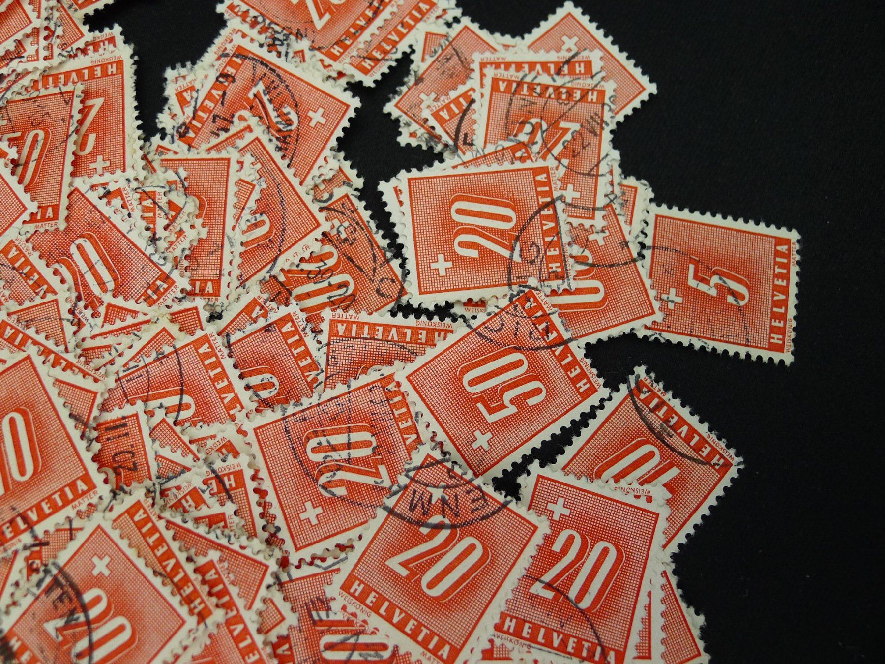 Alle Briefmarken: Sammlung Porto Briefmarken – Gebraucht aus Dagmersellen von q1w2e3r4 3