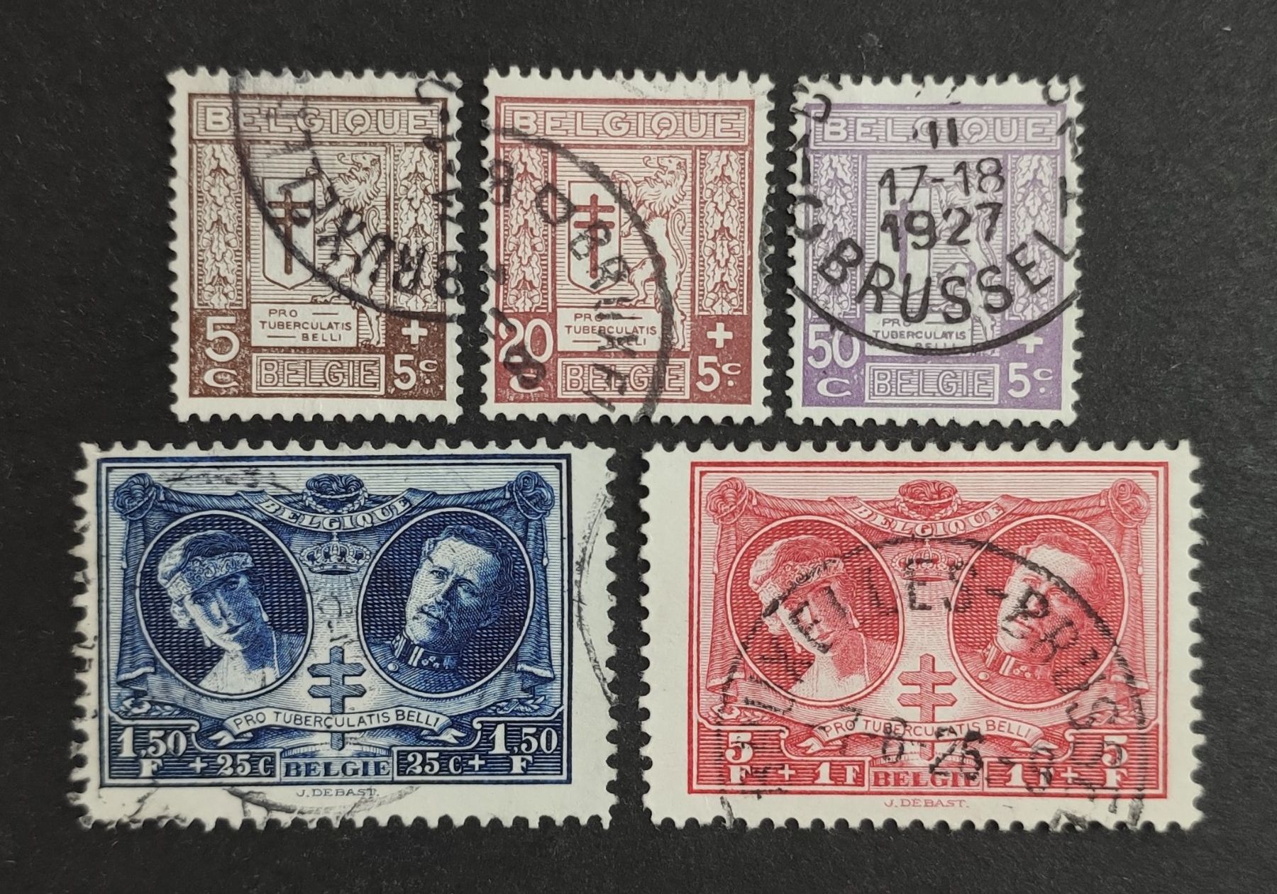 Tutti i francobolli: Belgien 1926, Satz gestempelt – Usato da Wil SG venduto da Zazal