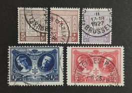 Belgien 1926, Satz gestempelt