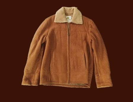 Lederjacke mit australischer Schearling-Wolle
