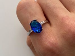 Silber 925 Zirkonia Solitär Ring