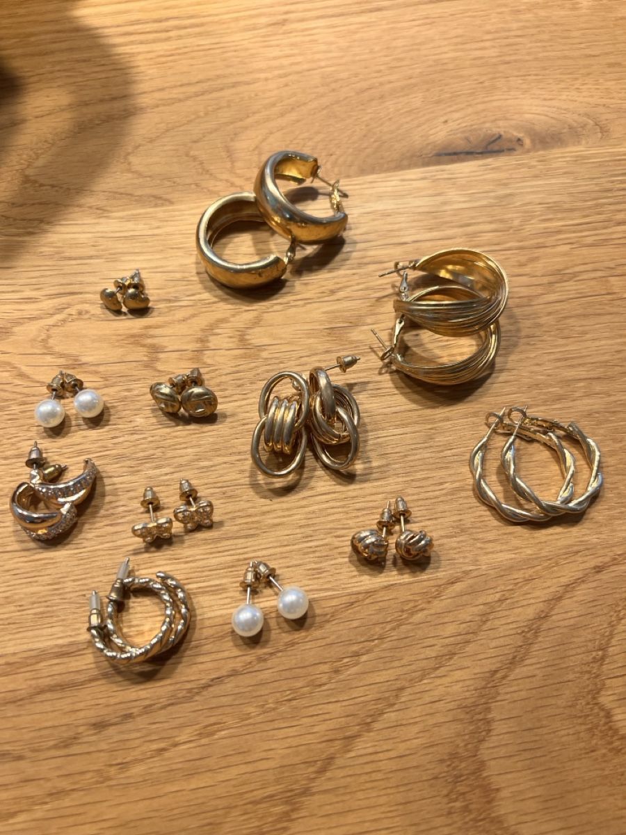 Ohrringe & -stecker: Schmuckset: Goldene Ohrringe, Ohrstecker – Gebraucht aus Wittenbach von Tamara113