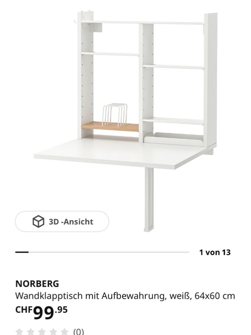 Ikea Tavoli: Wandklapptisch Ikea Nordberg – Usato da Reinach BL venduto da Darcia