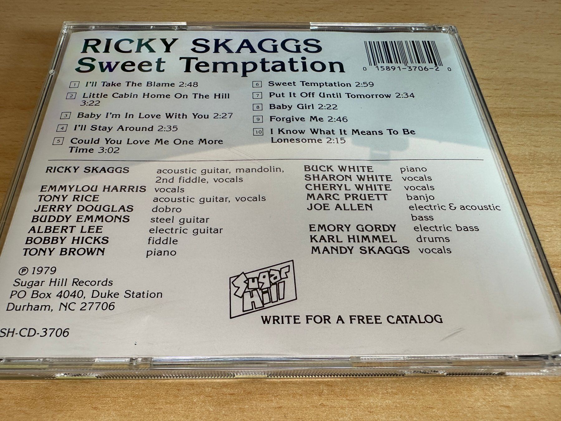 CD: Ricky Skaggs – Sweet Temptation – Usato da Rikon im Tösstal venduto da Alpenmutz 1
