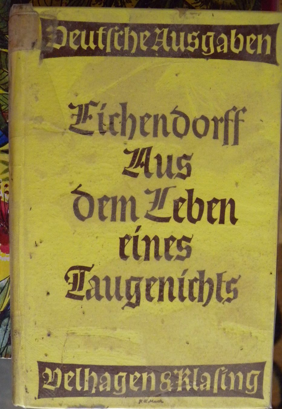 Libri: Eichendorff: Aus dem Leben eines Taugenichts – Usato da Hauenstein venduto da davia72