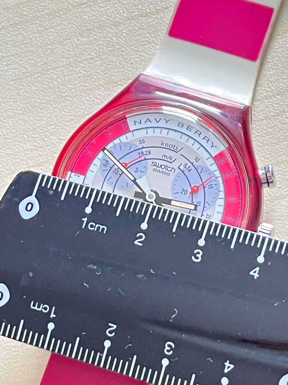 Swatch Uhren: Swatch Navy Berry Chronograph Uhr – Gebraucht aus Grenchen von chththl 4