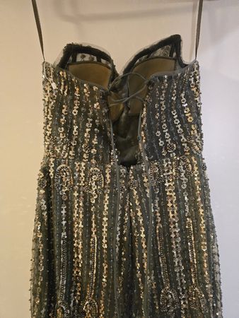 Wunderschönes, elegantes Abendkleid mit Pailletten, Gr. XS