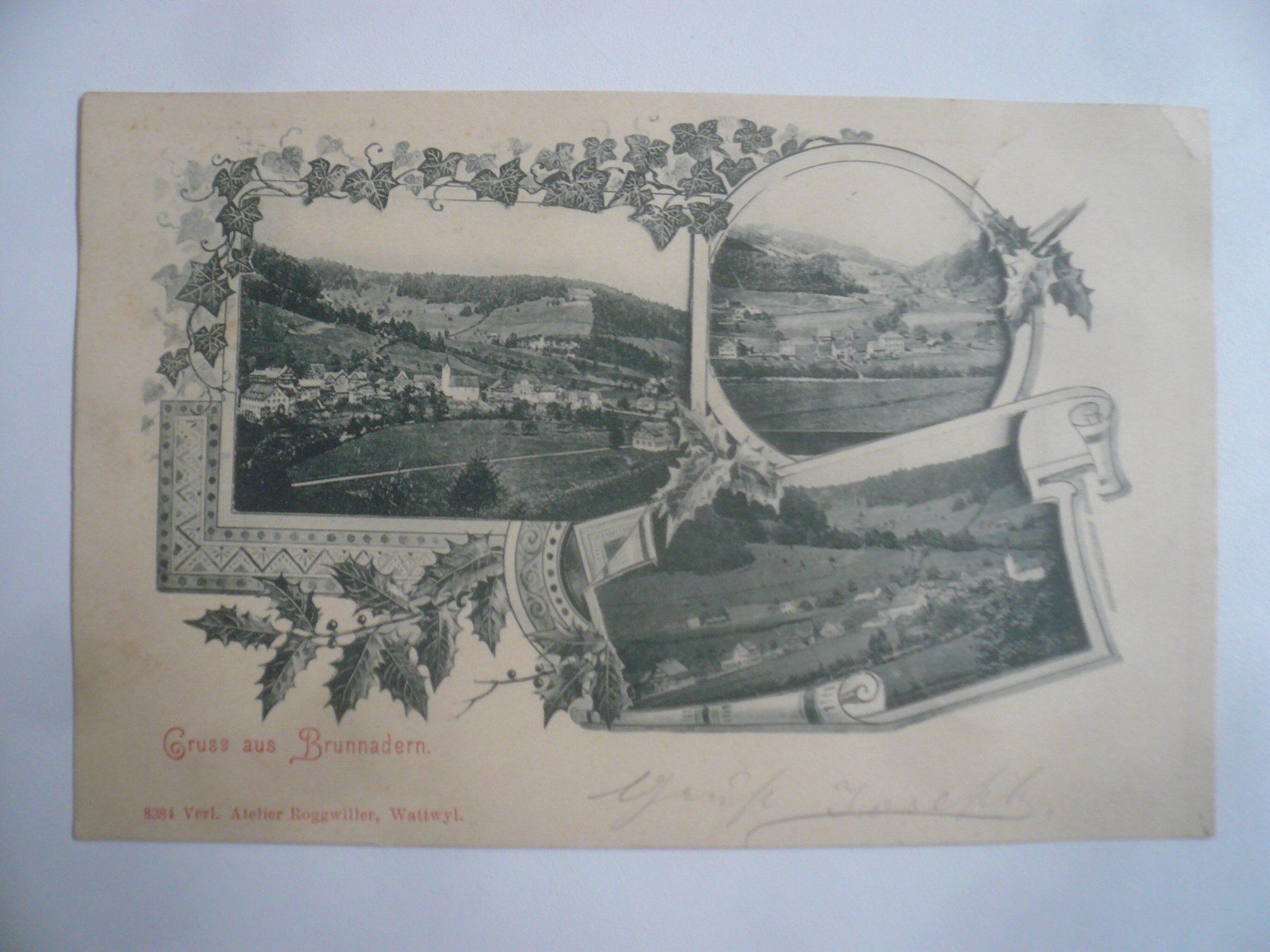 Cartoline postali: s/w AK  BRUNNADERN – Usato da Oberhofen am Thunersee venduto da luuping99