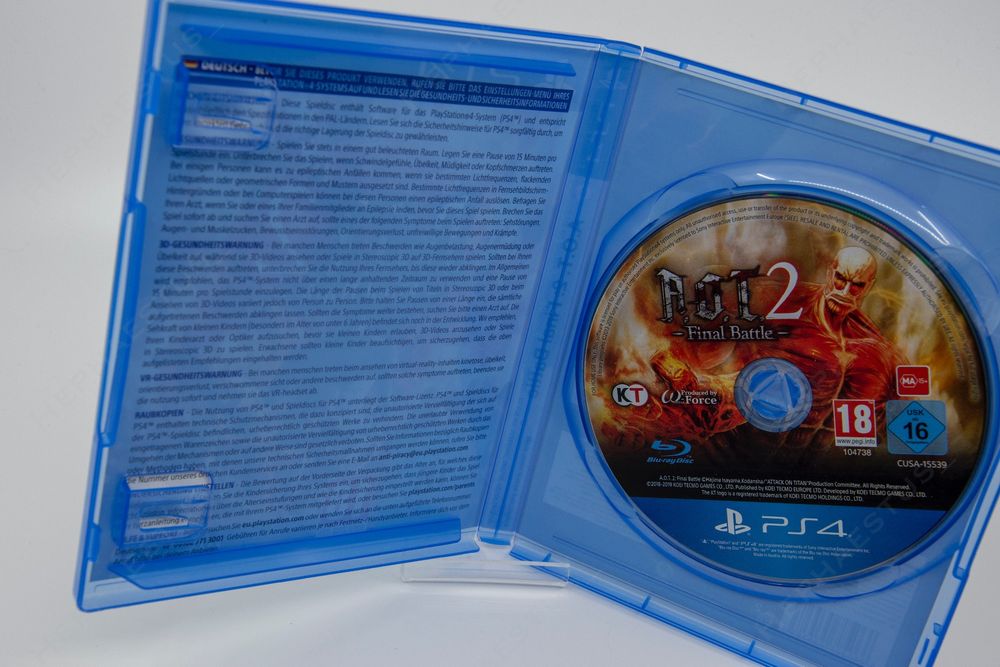 A.O.T. 2 Final Battle Sur PS4 - Jeu Action/RPG - Édition Complete - Très Bon État