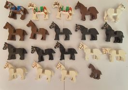 Lego Pferde Konvolut 19 Figuren