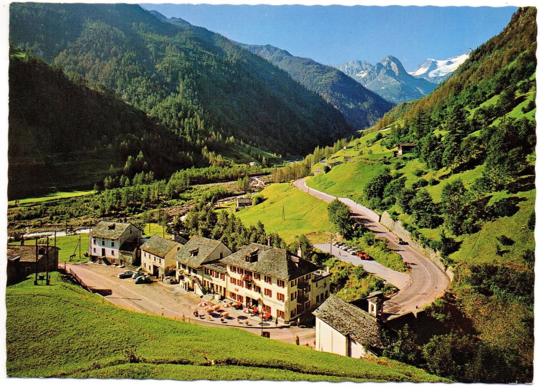 Cartoline postali: SIMPLONSTRASSE Hotel Weissmies Gabi - Auto – Nuovo (secondo la descrizione) da Jona venduto da philajona