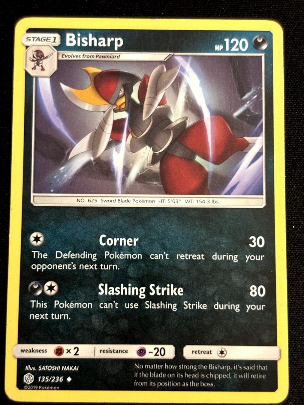 Pokémon Sammelbilder & Trading cards: Pokemon Bisharp - Cosmic-Eclipse 135/236 - English – Gebraucht aus Bern von Big_GS
