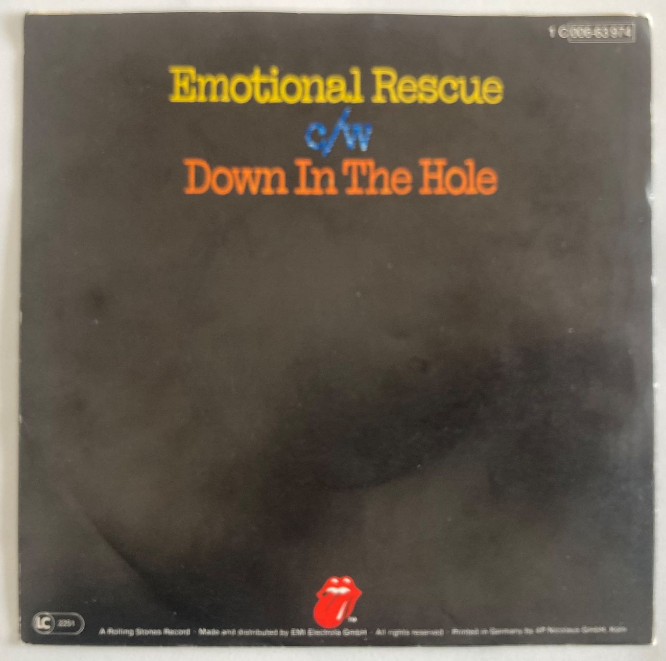 Schallplatten: THE ROLLING STONES - EMOTIONAL RESCUE – Gebraucht aus Poliez-Pittet von Newtown-Records 1