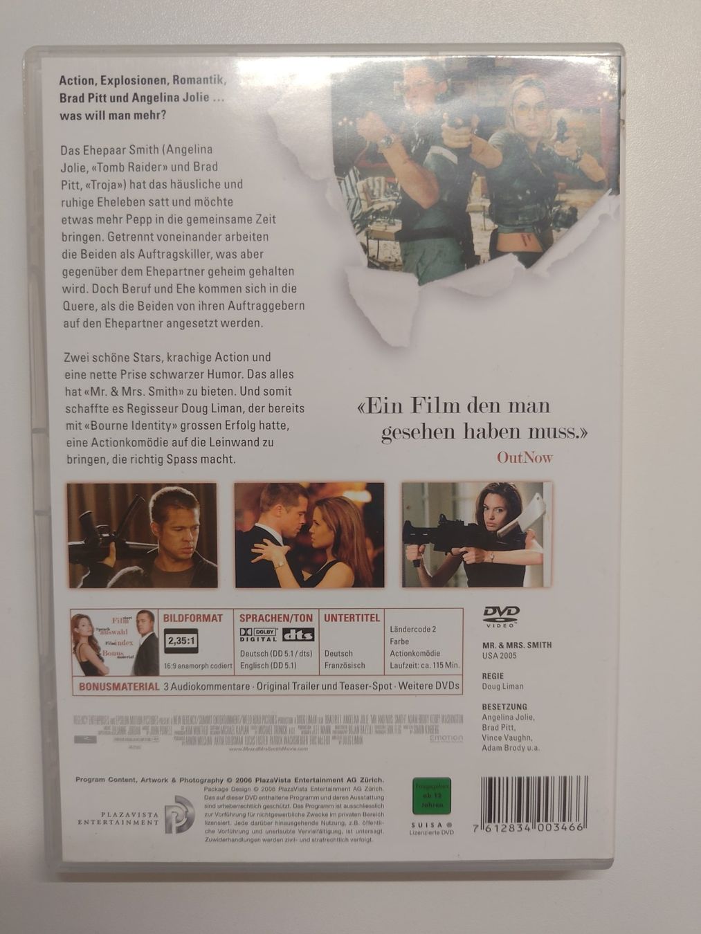 Tutti i DVDs: Mr. & Mrs. Smith – Usato da Liestal venduto da Kratzilla 2