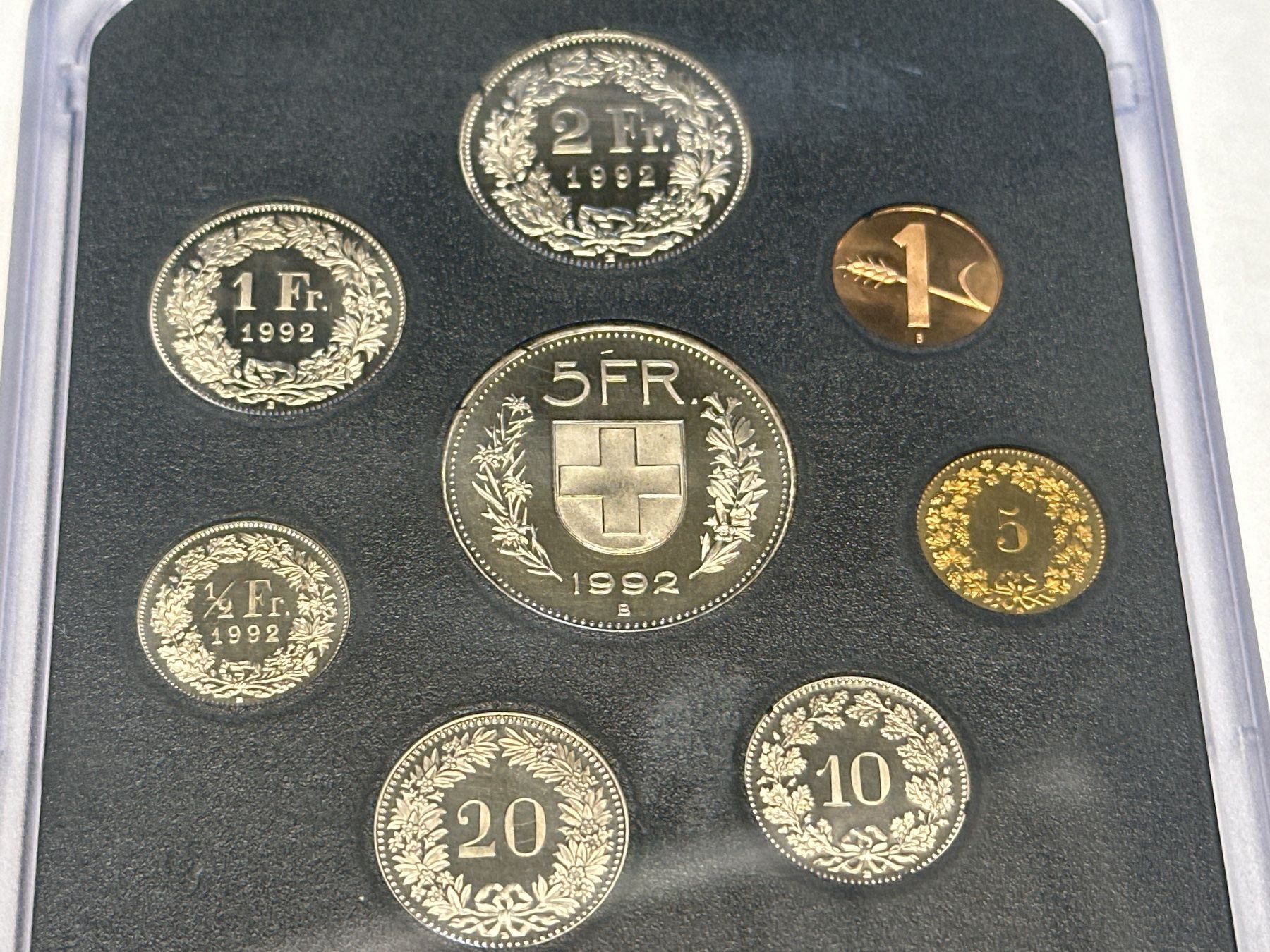Alle Münzen: Schweizer Münzsatz Stgl. 1992 – Neu (gemäss Beschreibung) aus Herisau von herau 3
