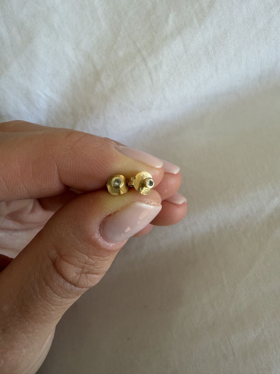Orecchini pendenti & Orecchini a lobo: Gold Stud Earrings – Usato da Uster venduto da Monika_OB 8