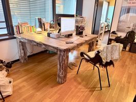 Ultimativer Holztisch rustikal Shabby Chic 150 x 150cm