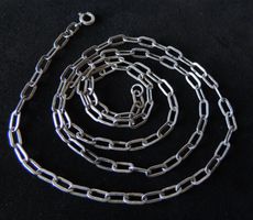 Silber 800 Anker Halskette 60 cm / 3,5 mm