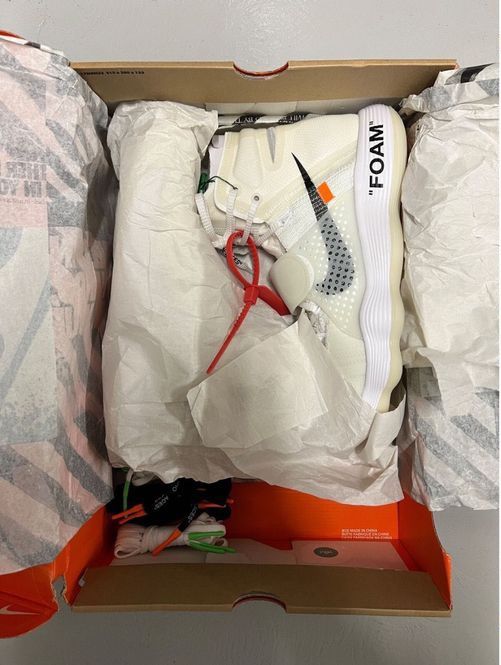 Nike Scarpe da uomo: Nike React Hyper dunk Flyknit Off-White - EU 45.5 – Nuovo e nell'imballaggio originale da Bern venduto da ElevenFive
