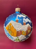 Weihnachtsbaumschmuck Wintermotiv handarbeit