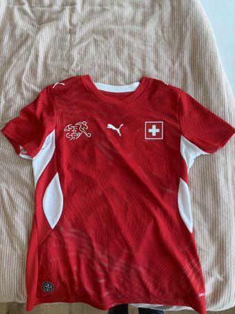 Schweiz Fussball Trikot Puma Kobel Nummer 1 rot
