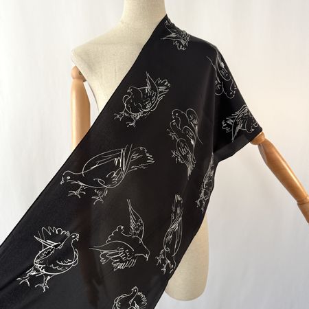 PATRICK STOFFEL Vintage Silk Scarf