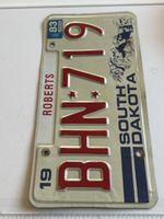 Nummernschild South Dakota BHN719 1983(I22)