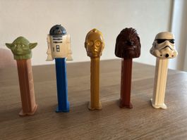 Star Wars PEZ Spender Set, 5 Stück, Top Zustand, Vintage!