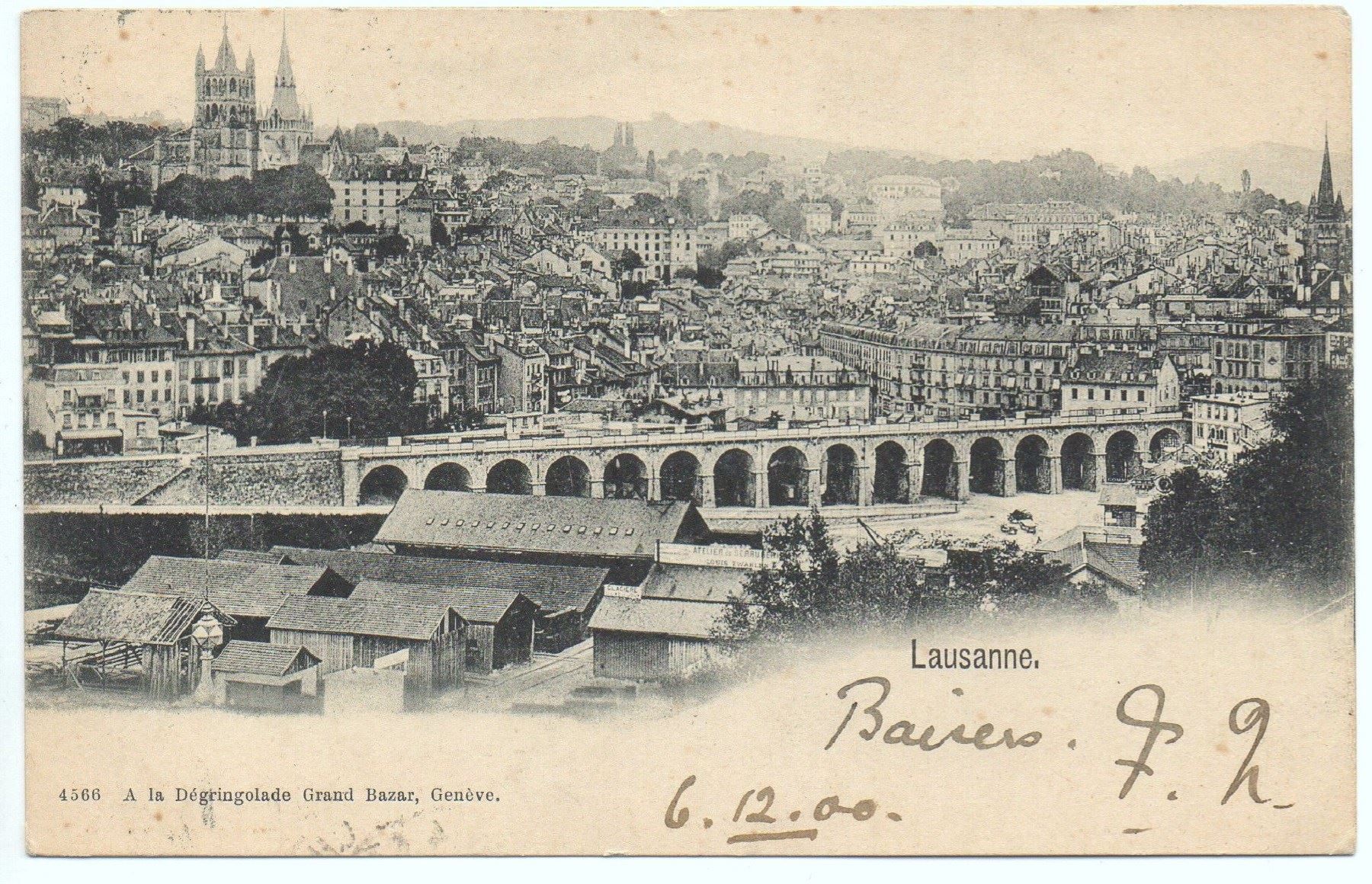 Ansichtskarten: LAUSANNE 1900 – Gebraucht aus Jona von philajona