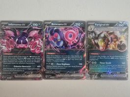 Pokemon Trio EX, Benesaru, Infamomo, Farigiraf, DE