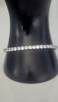 Bracciale da donna con zirconi cubici color argento
